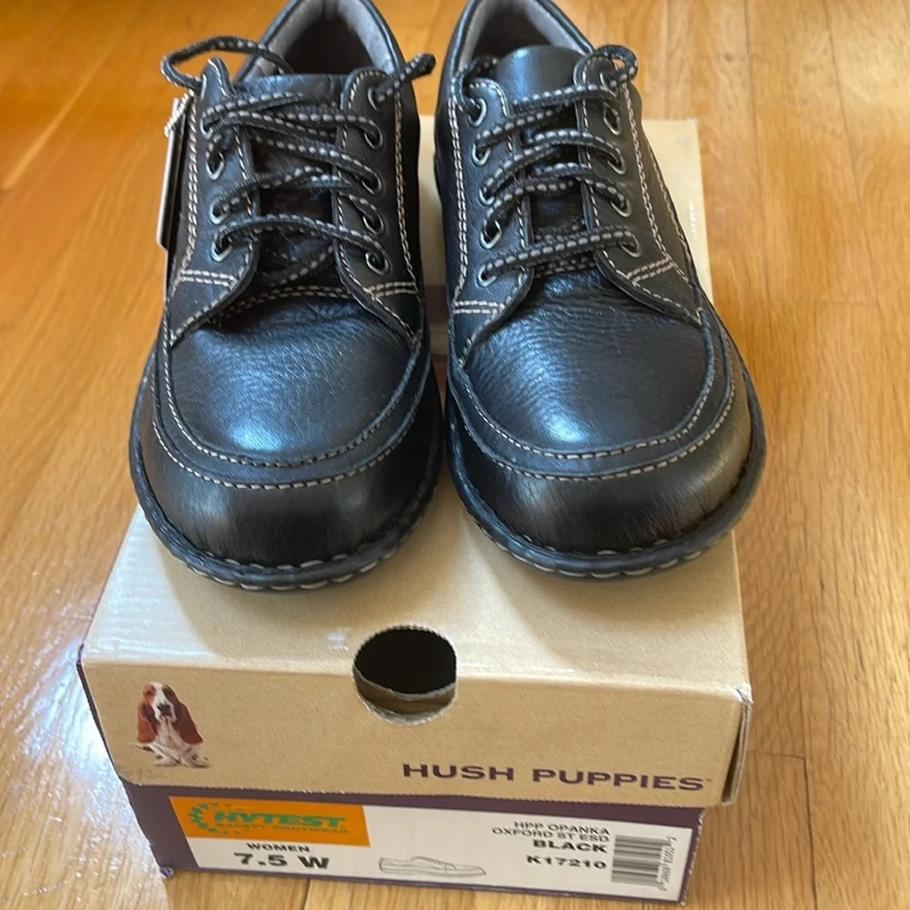 NWT Hush Puppies Steel Toe Work Shoes 7.5W - Picture 2 of 6